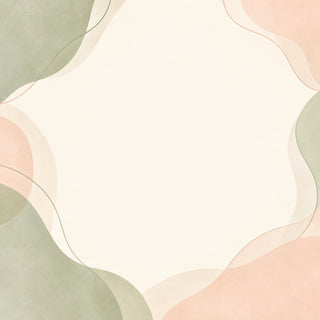 Sage and peach