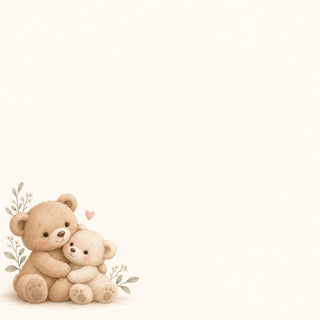 Cuddling teddy bears