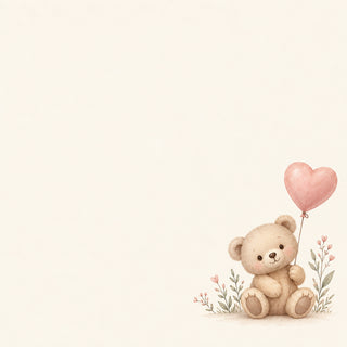 Teddy bear with a balloon