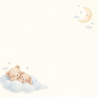 Teddy bears on a cloud