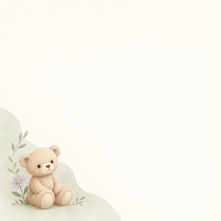 Teddy bear and a flower