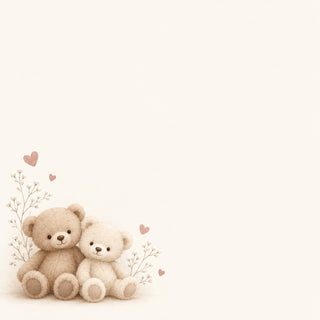 Teddy bears and hearts