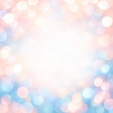 Bokeh plavo i breskva
